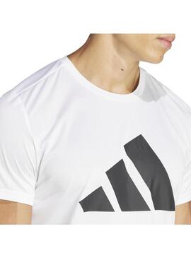 Camiseta Hombre adidas Run It  Blanco