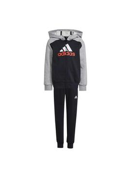 Chandál Niño adidas Fleece Negro/Gris