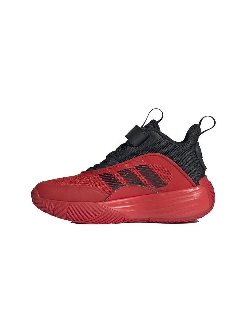 Zapatilla Niño Adidas Ownthegame 3.0 Rojo Negro