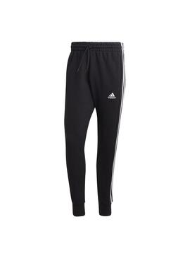 Pantalón Hombre Adidas 3S FT TC Negro Blanco