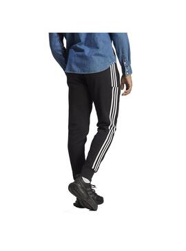 Pantalón Hombre Adidas 3S FT TC Negro Blanco