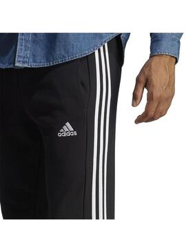 Pantalón Hombre Adidas 3S FT TC Negro Blanco