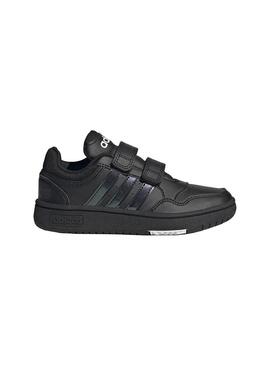 Zapatilla Niño adidas Hoops 3.0 Negra