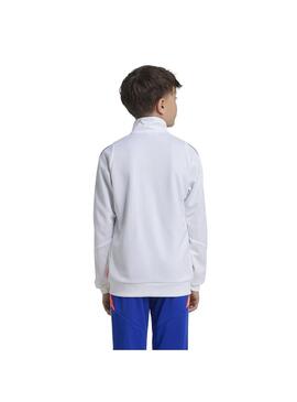 Sudadera Niño/a adidas Tiro Blanca Naranja