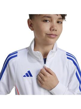 Sudadera Niño/a adidas Tiro Blanca Naranja