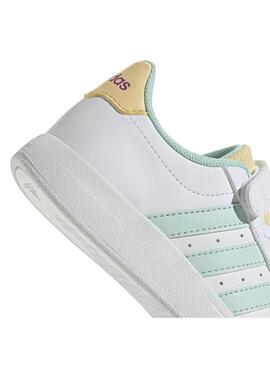 Zapatilla Niño/a adidas Breaknet Blanca Verde