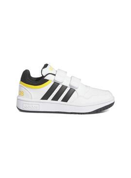 Zapatilla Niño/a adidas Hoops Blanca Negra