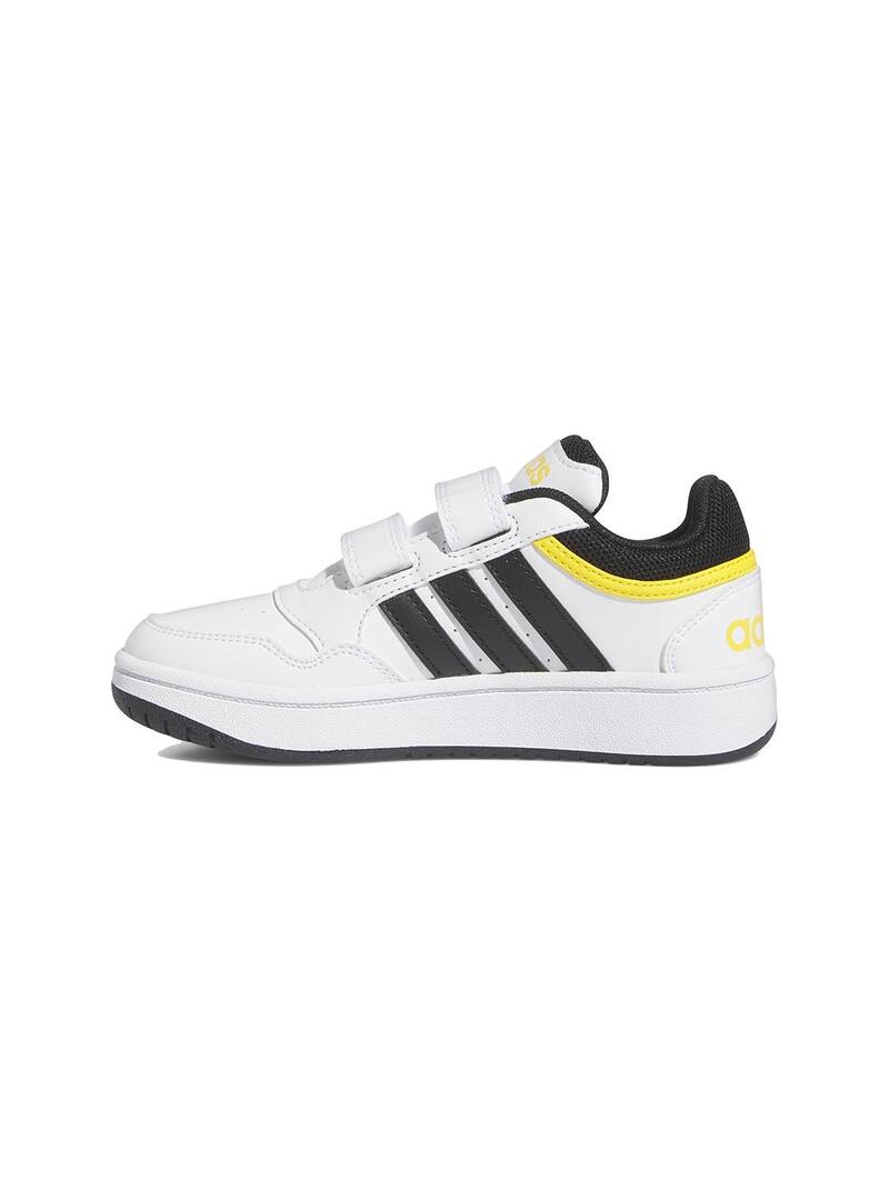 Zapatilla Niño/a adidas Hoops Blanca Negra