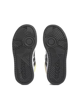 Zapatilla Niño/a adidas Hoops Blanca Negra