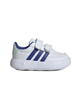 Zapatilla Niño/a adidas Breaknet Blancop Azul