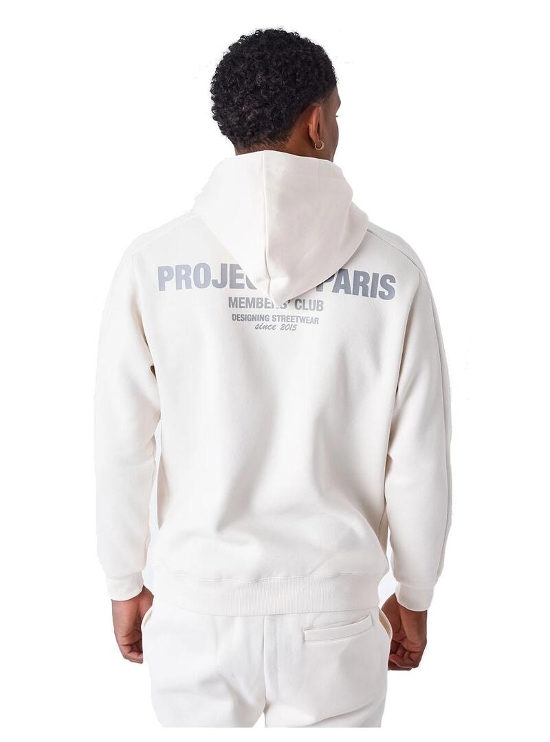 Sudadera Hombre Project X Paris Crema Gris