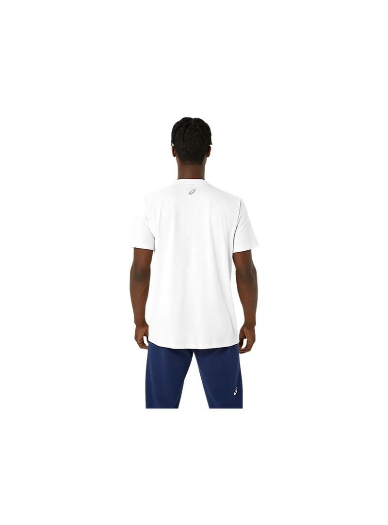 Camiseta Hombre Asics Logo SS  Blanca