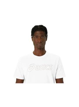 Camiseta Hombre Asics Logo SS  Blanca