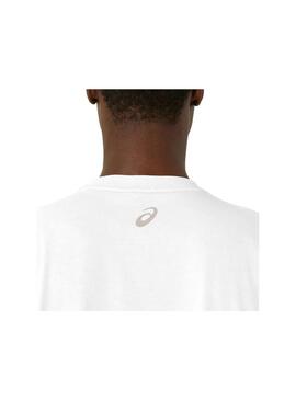 Camiseta Hombre Asics Logo SS  Blanca