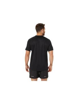 Camiseta Hombre Asics Fujitrail Logo SS Negro