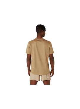 Camiseta Hombre Asics Fujitrail Logo SS Marron