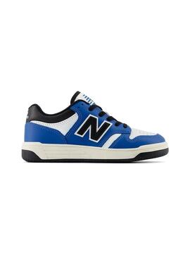 Zapatilla Niño/a New Balance 480 Blanca Royal