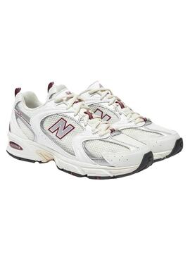 Zapatilla Mujer New Balance 530SZ Blanca Granate