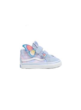 Zapatilla Niña/o Vans Sk8-Mid Azul Mariposa