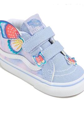 Zapatilla Niña/o Vans Sk8-Mid Azul Mariposa