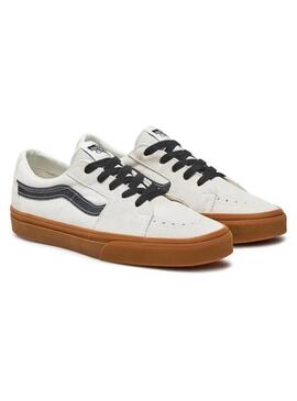 Zapatilla Hombre Vans SK8-Low Blanca Caramelo