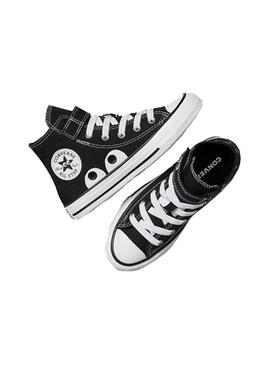 Zapatilla Niño/a Converse Cta Hi Easy-On Negra Ojos