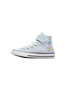 Zapatilla Niña Converse 1V Hi Easy-On Azul Corazon