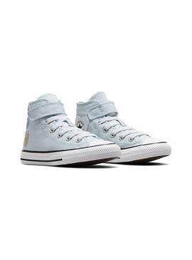 Zapatilla Niña Converse 1V Hi Easy-On Azul Corazon