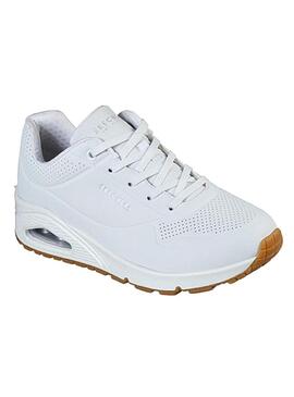 Zapatilla Mujer Skechers Work Uno Sr Blanco