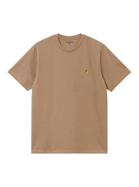 Camiseta Hombre Carhartt WIP Chase Marron