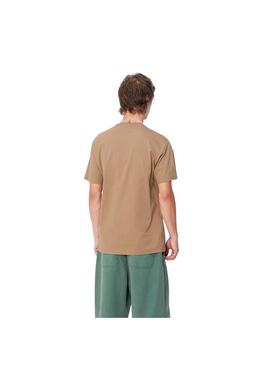 Camiseta Hombre Carhartt WIP Chase Marron