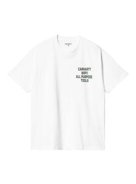 Camiseta Hombre Carhartt WIP Cross Screw Blanca