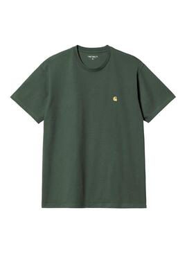 Camisetas Hombre Carhartt WIP Chase Verde