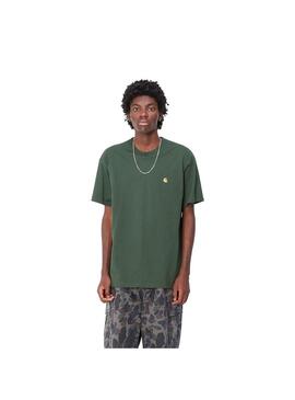 Camisetas Hombre Carhartt WIP Chase Verde