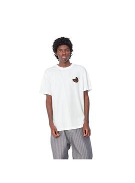 Camiseta Hombre Carhartt WIP Brown Duck Blanca