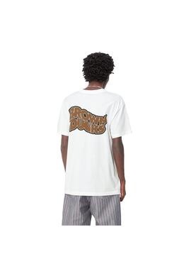 Camiseta Hombre Carhartt WIP Brown Duck Blanca