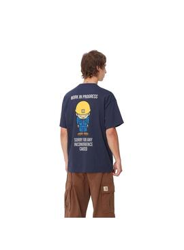 Camiseta Hombre Carhartt WIP Sumimasen Marino