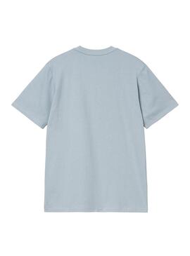 Camiseta Hombre Carhartt WIP University Celeste