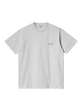 Camiseta Hombre Carhartt WIP American Gris