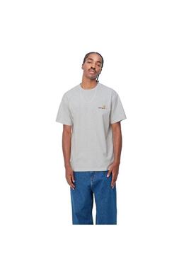 Camiseta Hombre Carhartt WIP American Gris