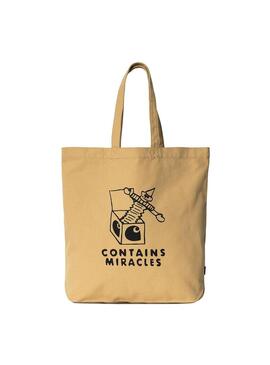 Bolso Unisex Carhartt WIP Tote Stamp Beige