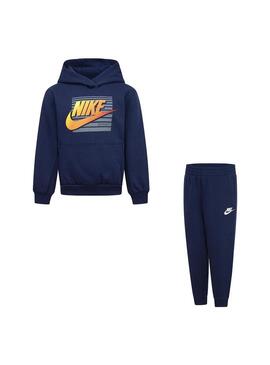 Chandal Niño Nike Fleece Pant Set Marino