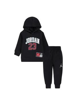 Chandal Baby Nike Jordan Fleece Set Negro