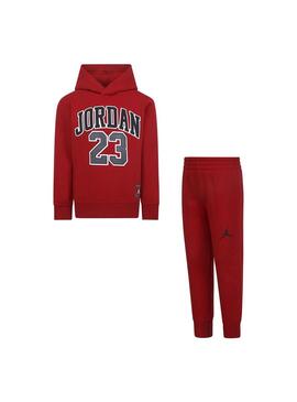 Chandal Niño/a Jordan Fleece Set Rojo