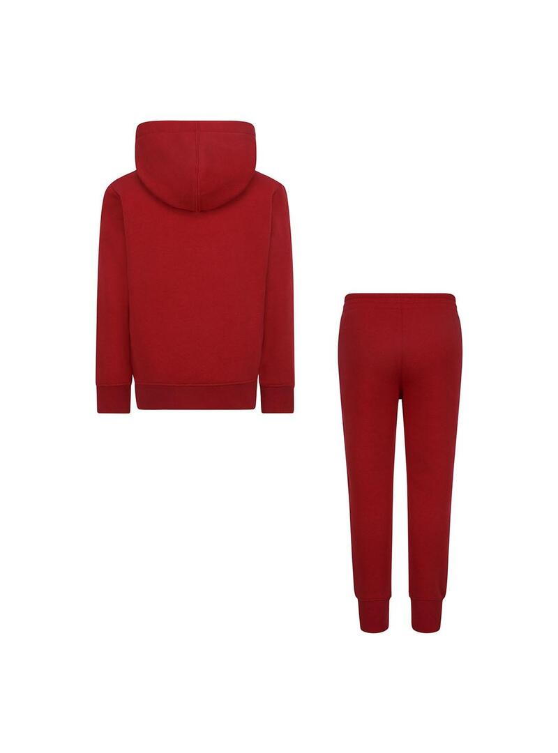 Chandal Niño/a Jordan Fleece Set Rojo