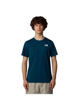 Camiseta Hombre The North Face Vertical Azul