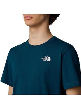 Camiseta Hombre The North Face Vertical Azul