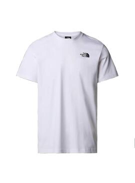 Camiseta Hombre The North Face Vertical Blanca Negra