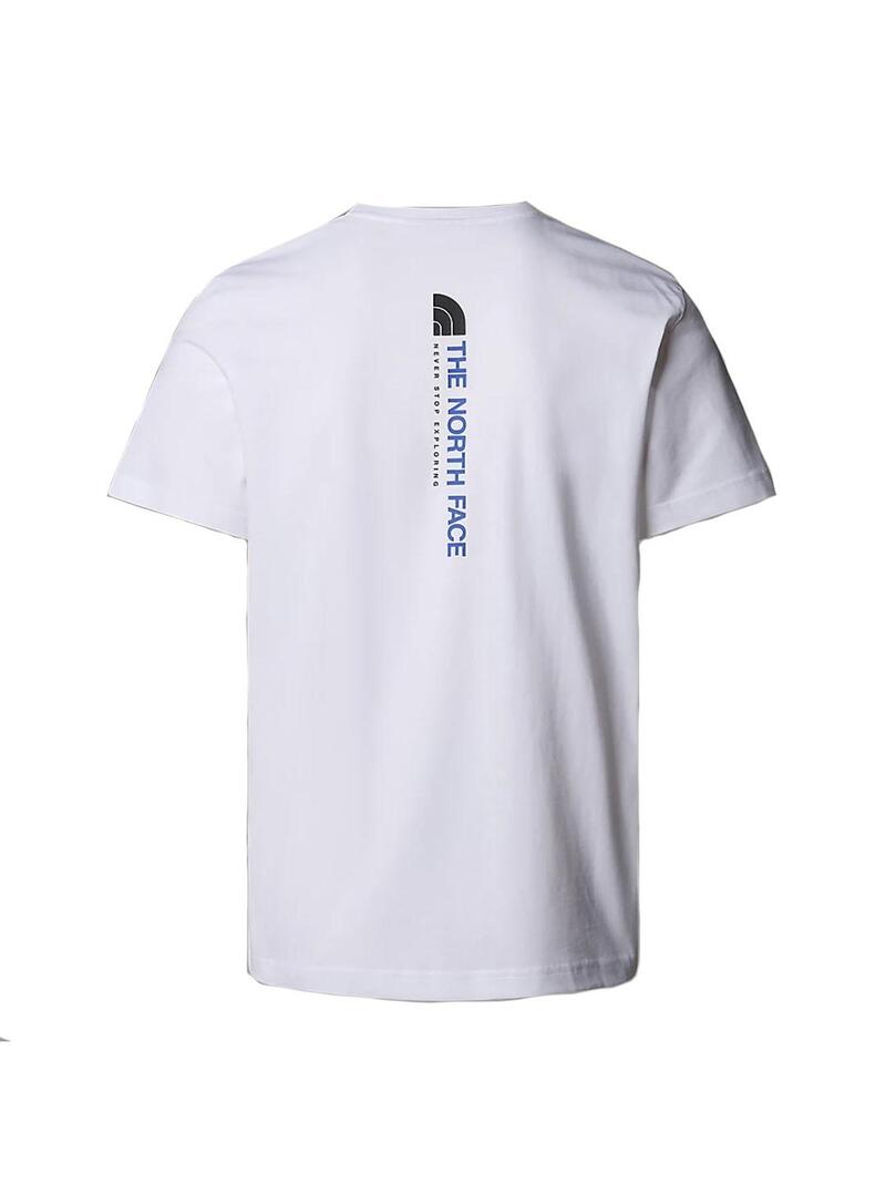 Camiseta Hombre The North Face Vertical Blanca Negra