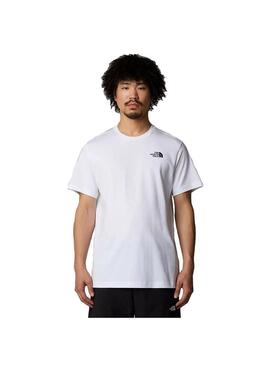 Camiseta Hombre The North Face Vertical Blanca Negra